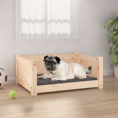 Berkfield Dog Bed 65.5x50.5x28 cm Solid Pine Wood Price Comparisons | Compare The Build