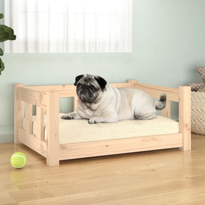 Berkfield Dog Bed 65.5x50.5x28 cm Solid Wood Pine Price Comparisons | Compare The Build