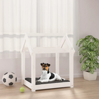 Berkfield Dog Bed White 61x50x70 cm Solid Wood Pine Price Comparisons | Compare The Build