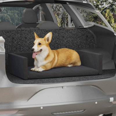 Berkfield Dog Car Boot Black 70x45 cm Linen Look Price Comparisons | Compare The Build