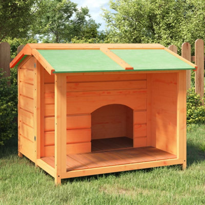 Berkfield Dog Kennel Brown 96x87x80.5 cm Solid Wood Pine Price Comparisons | Compare The Build