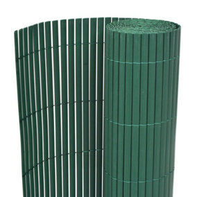 Berkfield Double-Sided Garden Fence PVC 90x300 cm Green
