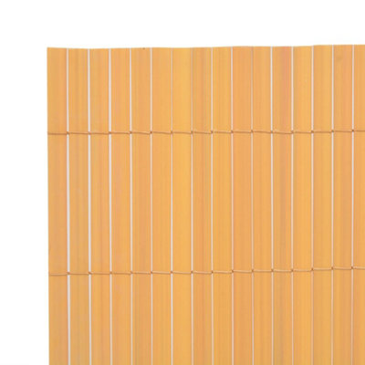 Berkfield Double-Sided Garden Fence PVC 90x300 cm Yellow