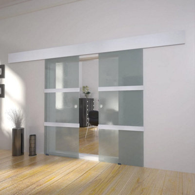 Glass sliding deals doors b&q