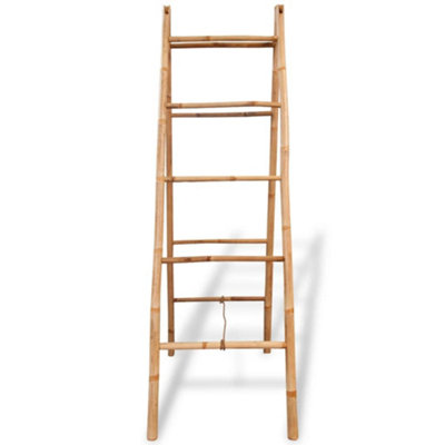 Berkfield Double Towel Ladder with 5 Rungs Bamboo 50x160 cm — free download