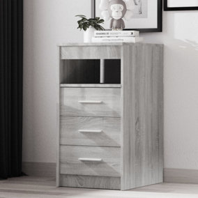 Berkfield Drawer Cabinet Grey Sonoma 40x50x76 cm Engineered Wood