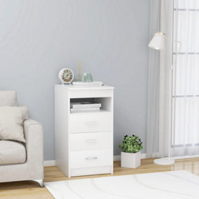 Berkfield Drawer Cabinet White 40x50x76 cm Engineered Wood