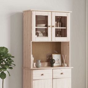 Berkfield Dresser Top ALTA 77x30x92 cm Solid Wood Pine