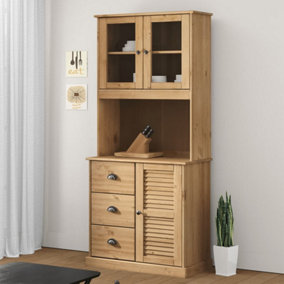 Berkfield Dresser Top VIGO 78x30x100 cm Solid Wood Pine