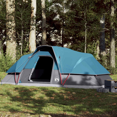 Berkfield Family Tent Dome 9-Person Blue Waterproof