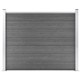 Berkfield Fence Panel WPC 180x146 cm Grey