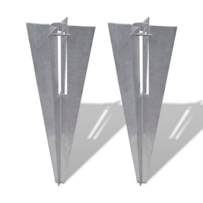 Berkfield Fence Post Spikes 2 pcs Steel