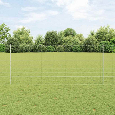 Berkfield Fence Posts 22 pcs U-Channel 100 cm Galvanised Steel