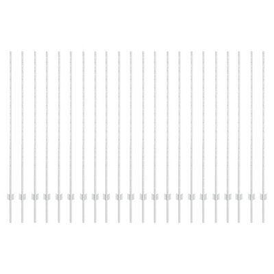 Berkfield Fence Posts 44 pcs Silver Galvanised Steel