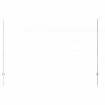 Berkfield Fence Posts 44 pcs Silver Galvanised Steel