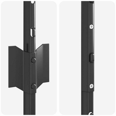 Berkfield Fence Posts Grey 44 pcs Grey Steel