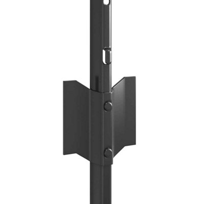 Berkfield Fence Posts Height Adjustable 11 pcs Grey 60 cm Steel