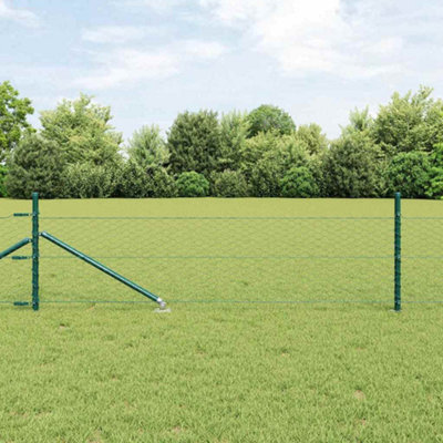 Berkfield Fence with Posts Green 0.5 x 50 m PVC-coated steel