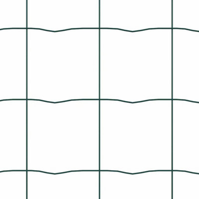 Berkfield Fence with Posts Green 0.6 x 25 m Steel