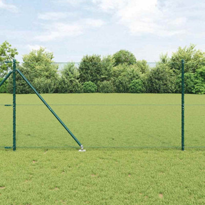 Berkfield Fence with Posts Green 1.2 x 50 m PVC-coated steel