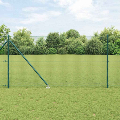 Berkfield Fence with Posts Green 10 x 1 m (25 x 25 mm mesh)