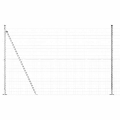 Berkfield Fence with Posts Silver 1.4 x 10 m Steel