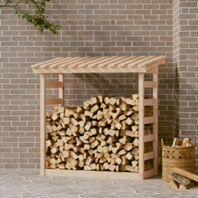 Berkfield Firewood Rack 108x64.5x110 cm Solid Wood Pine