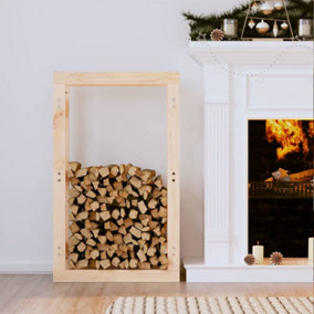 Berkfield Firewood Rack 60x25x100 cm Solid Wood Pine