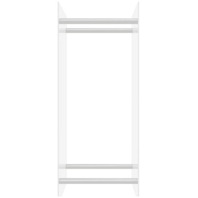 Berkfield Firewood Rack Transparent 40x35x100 cm Tempered Glass