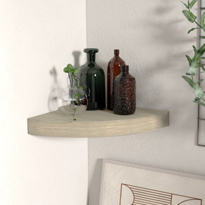 Home Basics Short Rectangle Floating Shelf, White HOME DECOR SHOP HOME BASICS