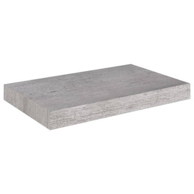 Berkfield Floating Wall Shelves 2 pcs Concrete Grey 40x23x3.8 cm MDF