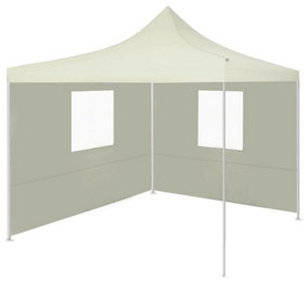 Berkfield Foldable Tent with 2 Walls 3x3 m Cream