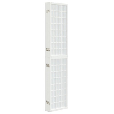 Berkfield Folding 5-Panel Room Divider Japanese Style 200x170 cm White