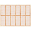 Berkfield Folding 6-Panel Room Divider Japanese Style 240x170 cm