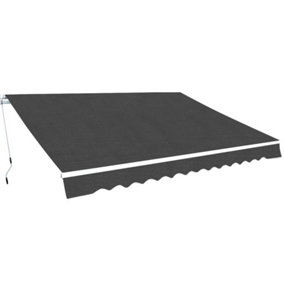 Berkfield Folding Awning Manual Operated 350 cm Anthracite