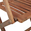 Berkfield Folding Garden Chairs 6 pcs Solid Acacia Wood