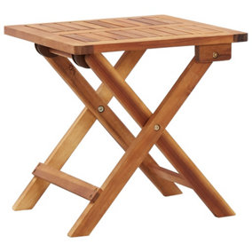 Berkfield Folding Garden Coffee Table 40x40x40 cm Solid Acacia Wood