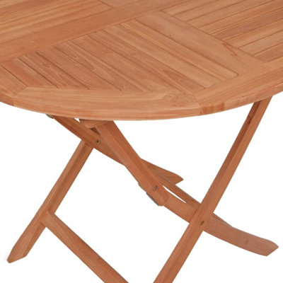 Berkfield Folding Garden Table 85x76 cm Solid Teak Wood