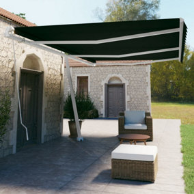 Berkfield Freestanding Manual Retractable Awning 600x350 cm Anthracite
