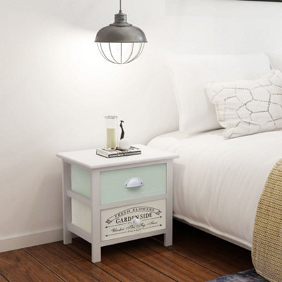 Berkfield French Bedside Cabinet Wood