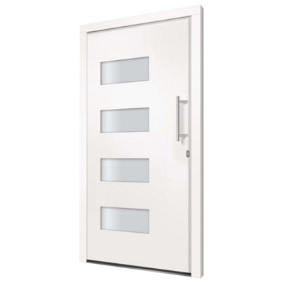 Berkfield Front Door Aluminium and PVC White 100x200 cm