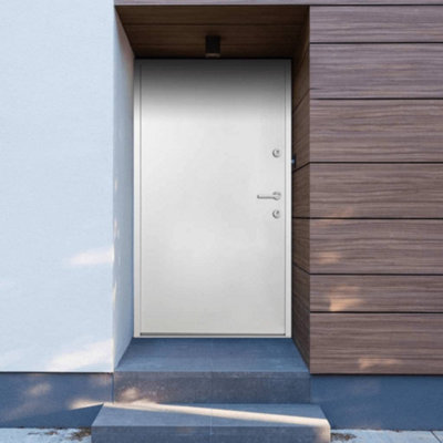 Berkfield Front Door White 100x200 cm Aluminium