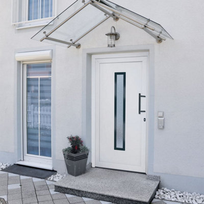 Berkfield Front Door White 108x200 cm PVC