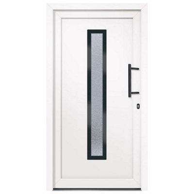 Berkfield Front Door White 108x200 cm PVC