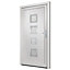 Berkfield Front Door White 108x200 cm PVC