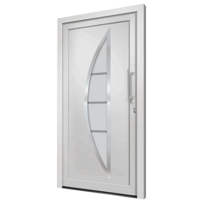 Berkfield Front Door White 108x208 cm