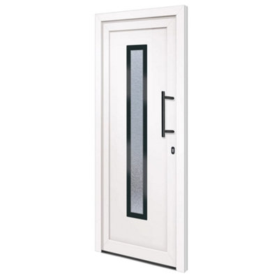 Berkfield Front Door White 88x200 cm PVC