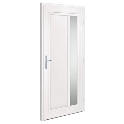 Berkfield Front Door White 98x208 cm PVC