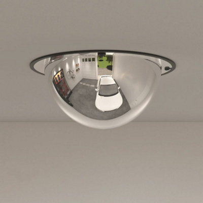 Berkfield Full Domed Traffic Mirror Diameter 30 cm Acrylic