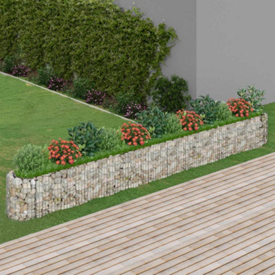 Berkfield Gabion Raised Bed Galvanised Iron 470x50x50 cm